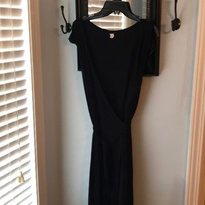 Black wrap dress
